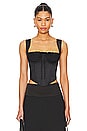 view 1 of 4 Ruched Cup Bustier Top in Black