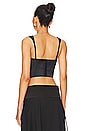 view 3 of 4 Ruched Cup Bustier Top in Black