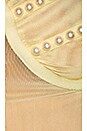 view 5 of 5 Pearl Zita Mesh Corset Top in Yellow