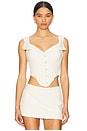 view 1 of 4 Chamonix Corset in Ivory