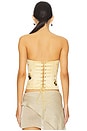view 3 of 5 Embellished Satin Corset in Ivory