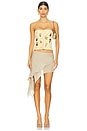 view 4 of 5 Embellished Satin Corset in Ivory