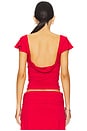 view 3 of 4 TOP SOFFIANO in Red Love