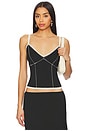 view 1 of 4 LOW RISE DAINTY タンクトップ in Black