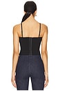 view 3 of 4 Scallop Lace Up Corset in Black
