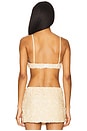 view 3 of 5 Ari Gathered Sequin Top in Ivory