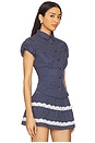 view 2 of 5 Liana Top in Navy & White