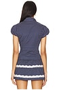 view 3 of 5 Liana Top in Navy & White