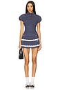 view 4 of 5 Liana Top in Navy & White