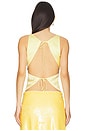 view 3 of 4 Regine Cowl Neck Top in Honey Butter