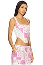 view 2 of 4 Mina Patchwork Corset in Pink Multi