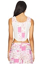 view 3 of 4 Mina Patchwork Corset in Pink Multi