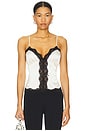 view 1 of 4 Blair Top in White & Black Trim