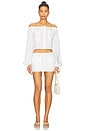 view 4 of 4 Akiko Top in White