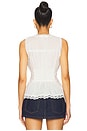 view 3 of 4 Lillie Pintuck Top in White