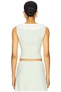 view 3 of 5 Gingham Paloma Lace Top in Green