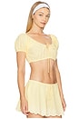 view 2 of 4 Ravello Gingham Top in Yellow