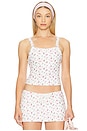 view 1 of 5 Dani Terry Tank in Ditsy Floral