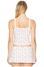 view 3 of 5 Dani Terry Tank in Ditsy Floral