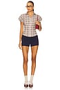 view 4 of 5 Liana Plaid Top in Bear Plaid