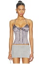 view 1 of 4 Marini Corset in Gunmetal