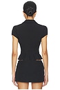 view 3 of 4 БЛЕЙЗЕР CAP SLEEVE BIB in Black
