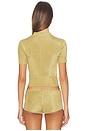 view 3 of 5 Mateo Polo Top in Gold