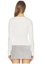 view 3 of 4 Audrey Long Sleeve Top in Ivory