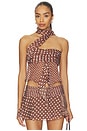 view 1 of 6 Chiffon Wrap Top in Espresso