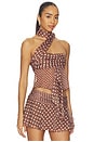 view 2 of 6 Chiffon Wrap Top in Espresso