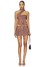view 5 of 6 Chiffon Wrap Top in Espresso