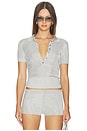 view 1 of 5 Mateo Polo Top in Silver