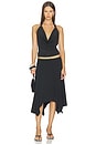 view 4 of 4 Cowl Neck Halter Top in Black