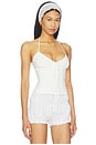view 2 of 5 MARINI EMBROIDERED CORSET 탑 in White