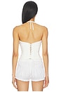 view 3 of 5 MARINI EMBROIDERED CORSET 탑 in White