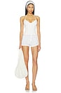 view 4 of 5 MARINI EMBROIDERED CORSET 탑 in White
