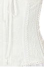 view 5 of 5 MARINI EMBROIDERED CORSET 탑 in White
