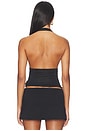 view 4 of 4 TOP HALTER WITH BUCKLE in Black