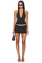 view 5 of 4 TOP HALTER WITH BUCKLE in Black