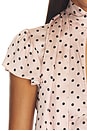 view 6 of 5 Ara Top in Pink	Micro Dot