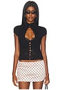 view 1 of 5 Mock Neck Top in Black