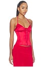 view 2 of 4 Marini Corset Top in Red Love