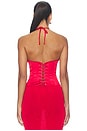 view 4 of 4 Marini Corset Top in Red Love