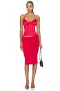 view 5 of 4 Marini Corset Top in Red Love