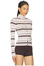 view 2 of 5 Chloe Sweater in Pink Multi Stripe in Pink	Multi Stripe