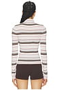 view 4 of 5 Chloe Sweater in Pink Multi Stripe in Pink	Multi Stripe