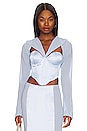 view 1 of 4 Ravello Corset in Baby Blue