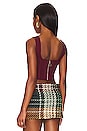 view 3 of 4 Knitted Corset Top in Maroon