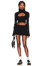 view 4 of 4 Pointelle Knit Turtleneck in Black