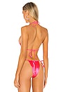 view 3 of 4 TOP BIKINI in Neon Pink